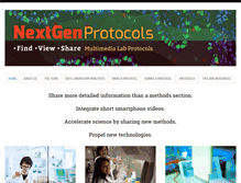 Tablet Screenshot of nextgen-protocols.org